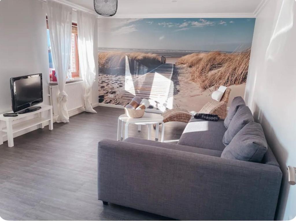 Strandfeeling Mit Terrasse Brema Exterior foto